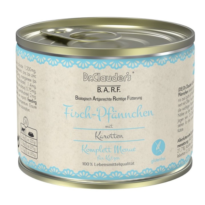 Expirace Dr.Clauder´s BARF Komplettmenue Fisch-Pfännchen 200g cat